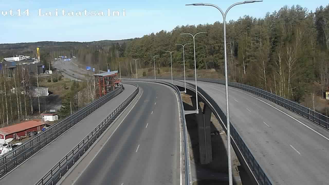 Weather Camera Image Väg 14 Nyslott, Laitaatsalmi, Savonlinna, Etelä-Savo