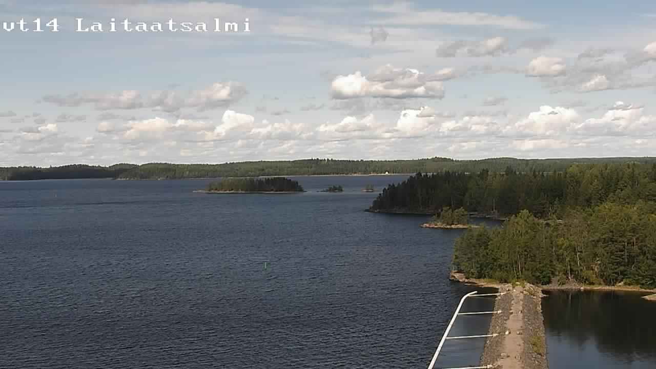 Weather Camera Image Road 14 Savonlinna, Laitaatsalmi, Savonlinna, Etelä-Savo