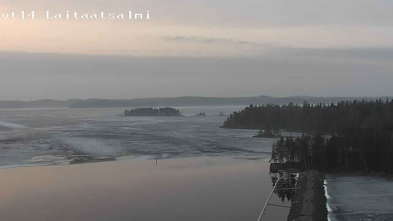 Weather Camera Image Road 14 Savonlinna, Laitaatsalmi, Savonlinna, Etelä-Savo