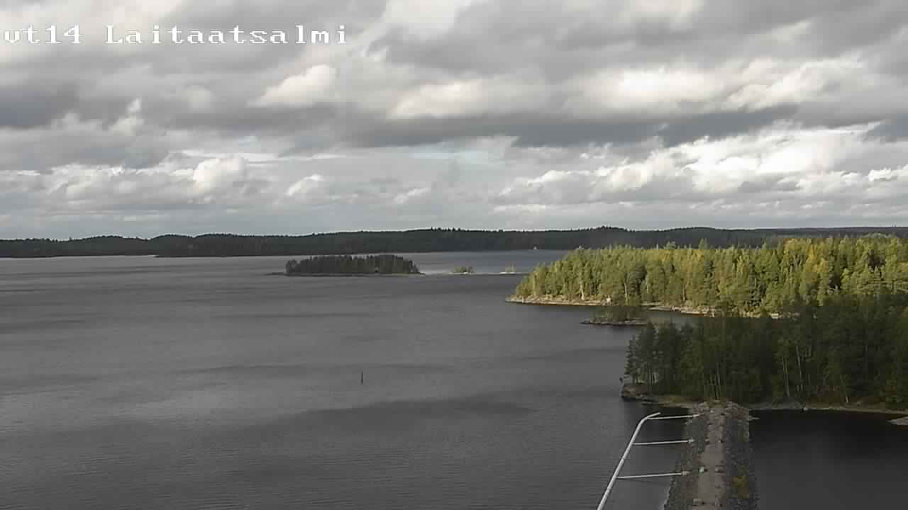 Weather Camera Image Road 14 Savonlinna, Laitaatsalmi, Savonlinna, Etelä-Savo