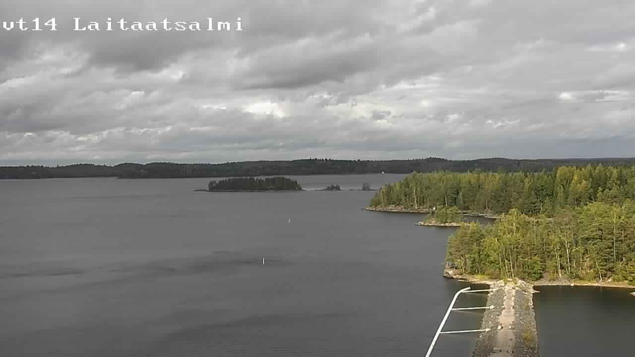 Weather Camera Image Road 14 Savonlinna, Laitaatsalmi, Savonlinna, Etelä-Savo