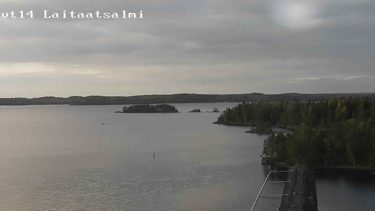 Weather Camera Image Road 14 Savonlinna, Laitaatsalmi, Savonlinna, Etelä-Savo
