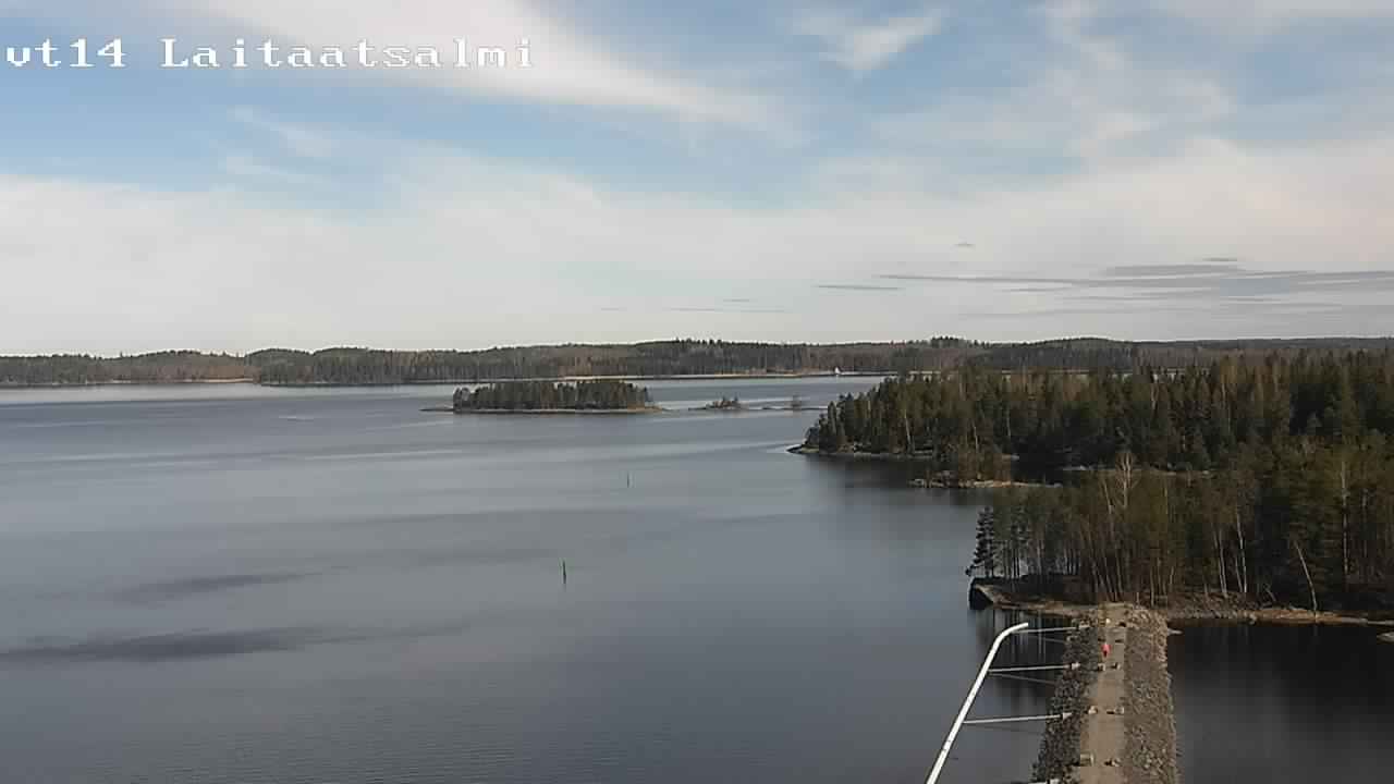 Weather Camera Image Väg 14 Nyslott, Laitaatsalmi, Savonlinna, Etelä-Savo