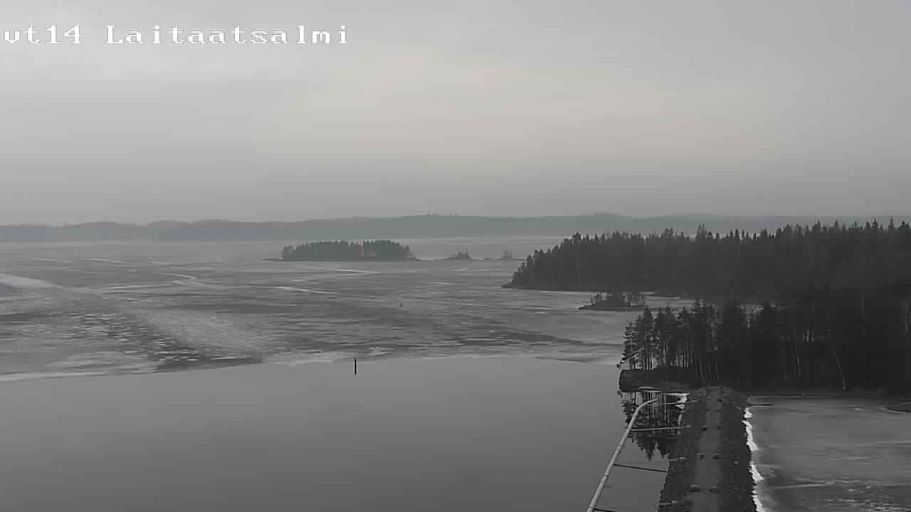Weather Camera Image Road 14 Savonlinna, Laitaatsalmi, Savonlinna, Etelä-Savo