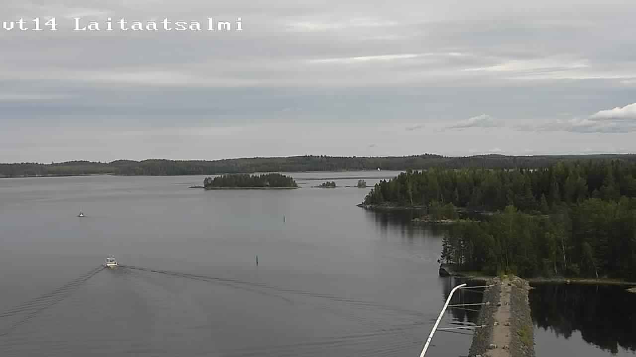 Weather Camera Image Road 14 Savonlinna, Laitaatsalmi, Savonlinna, Etelä-Savo