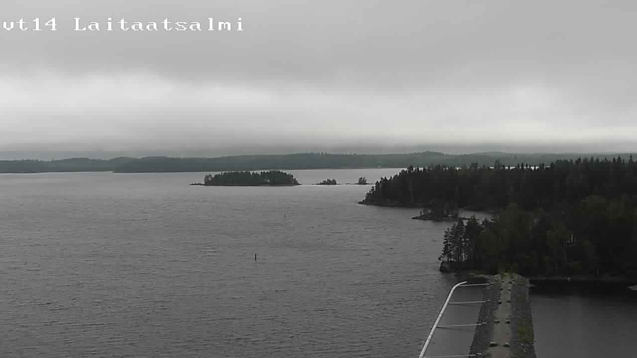Weather Camera Image Road 14 Savonlinna, Laitaatsalmi, Savonlinna, Etelä-Savo
