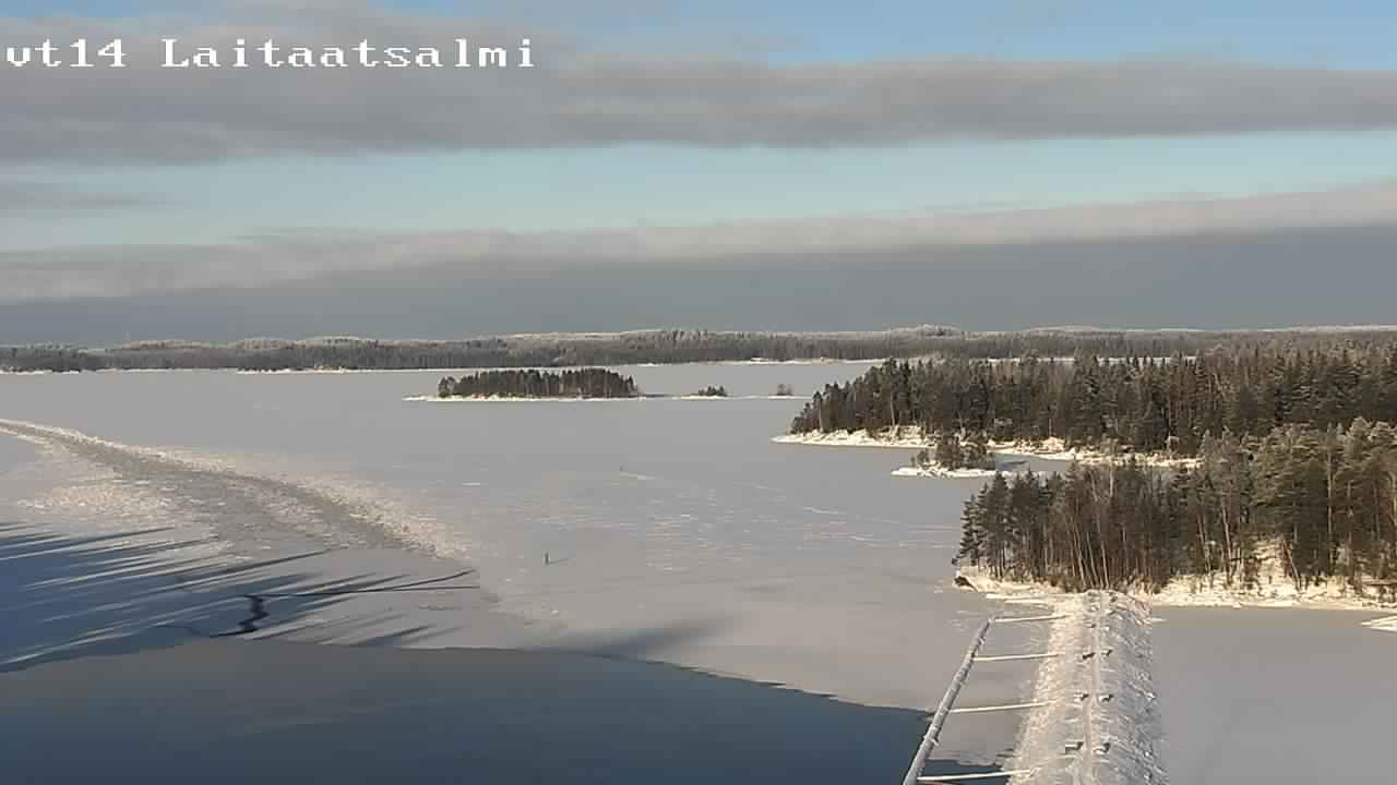 Weather Camera Image Road 14 Savonlinna, Laitaatsalmi, Savonlinna, Etelä-Savo