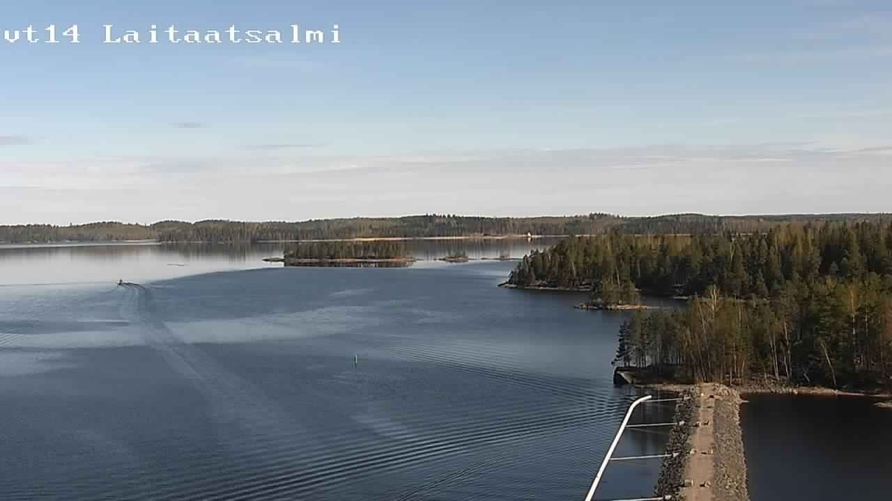 Weather Camera Image Road 14 Savonlinna, Laitaatsalmi, Savonlinna, Etelä-Savo