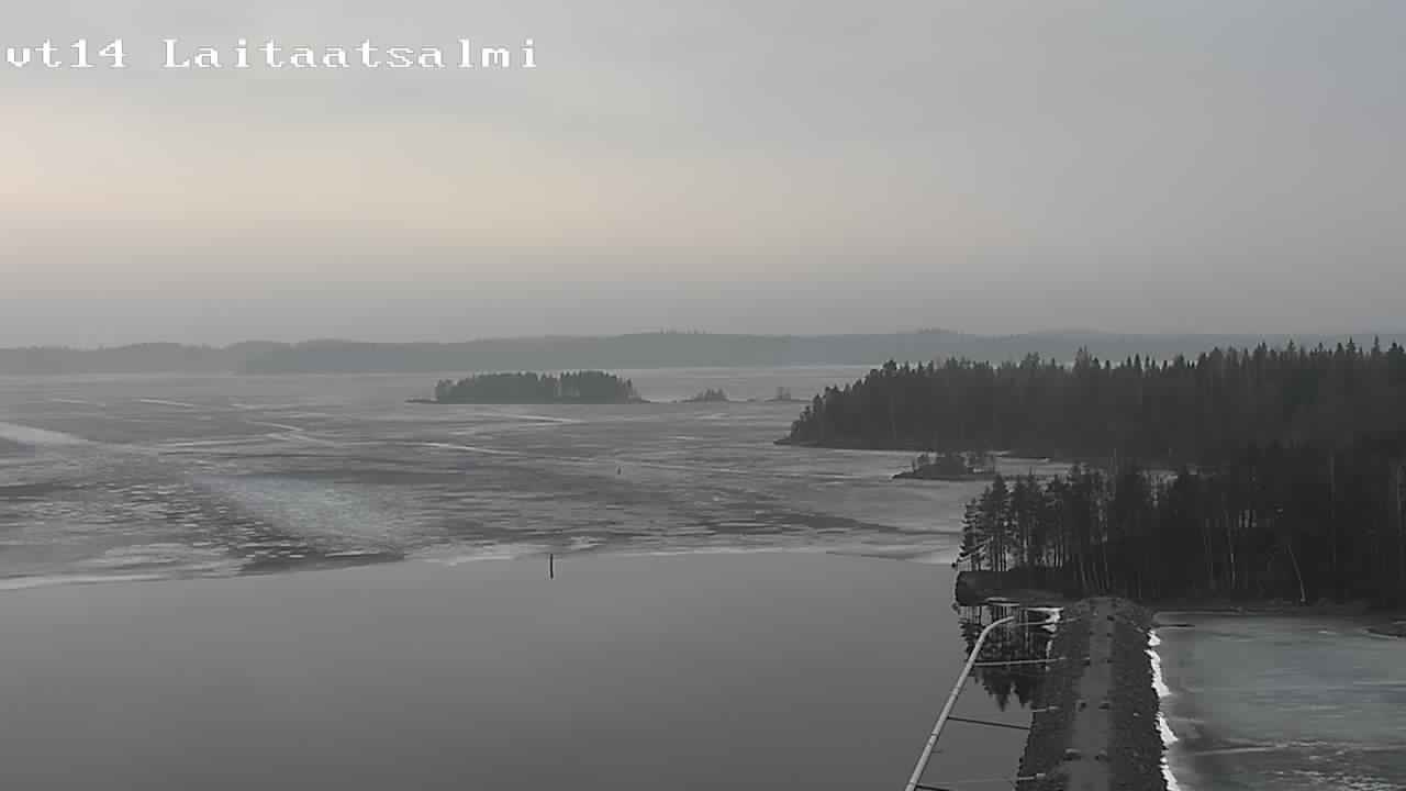 Weather Camera Image Road 14 Savonlinna, Laitaatsalmi, Savonlinna, Etelä-Savo
