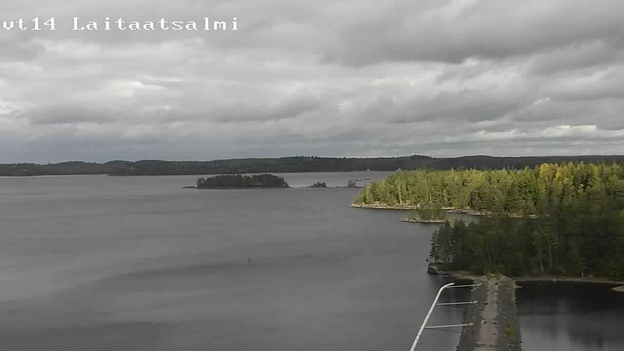 Weather Camera Image Road 14 Savonlinna, Laitaatsalmi, Savonlinna, Etelä-Savo