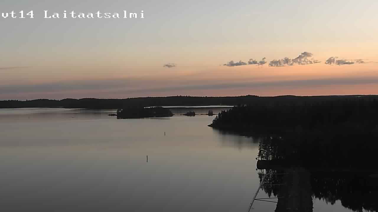Weather Camera Image Road 14 Savonlinna, Laitaatsalmi, Savonlinna, Etelä-Savo