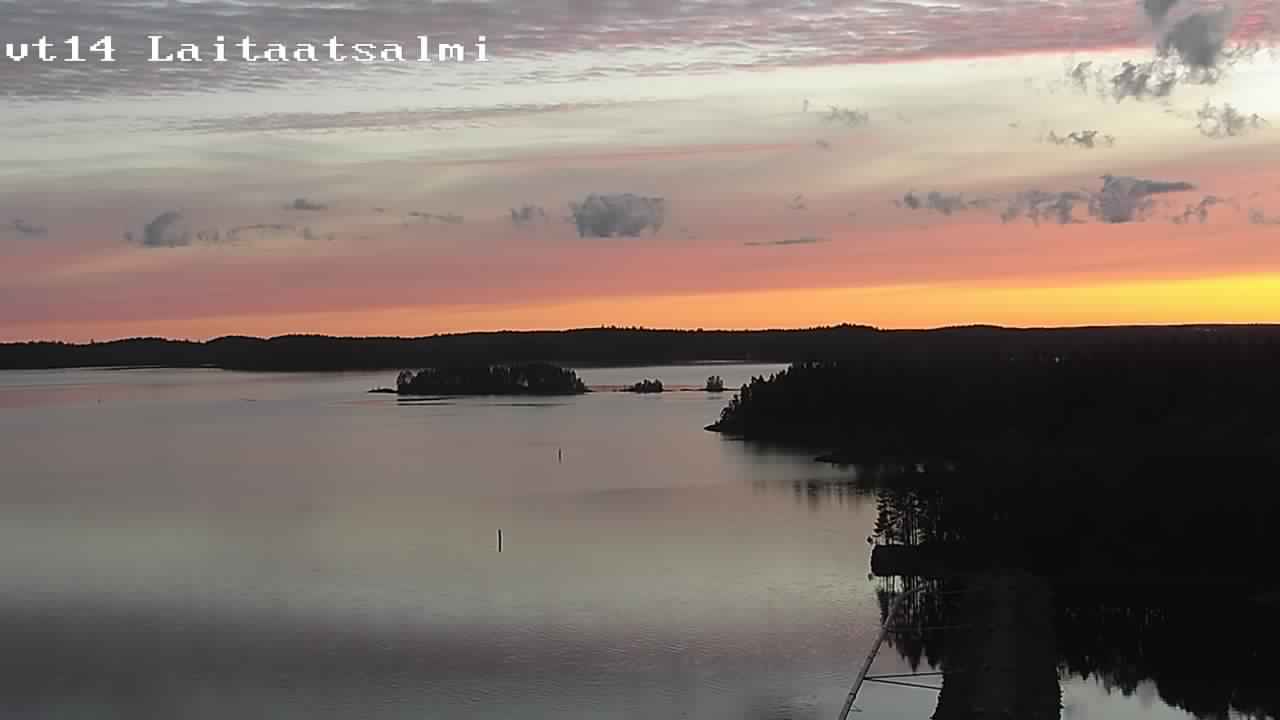 Weather Camera Image Road 14 Savonlinna, Laitaatsalmi, Savonlinna, Etelä-Savo