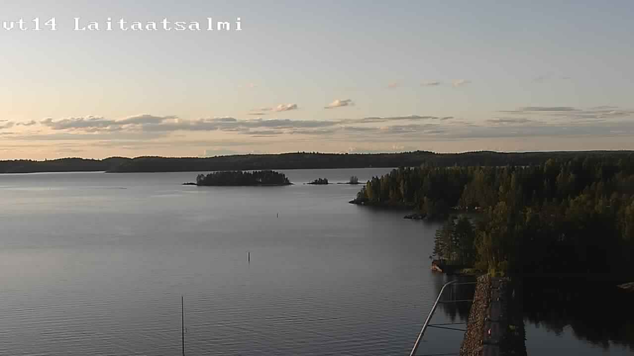 Weather Camera Image Road 14 Savonlinna, Laitaatsalmi, Savonlinna, Etelä-Savo