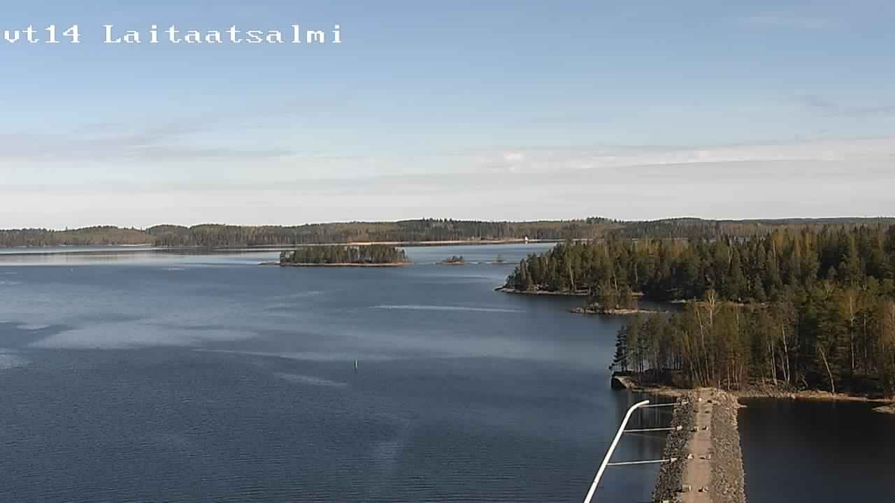 Weather Camera Image Road 14 Savonlinna, Laitaatsalmi, Savonlinna, Etelä-Savo
