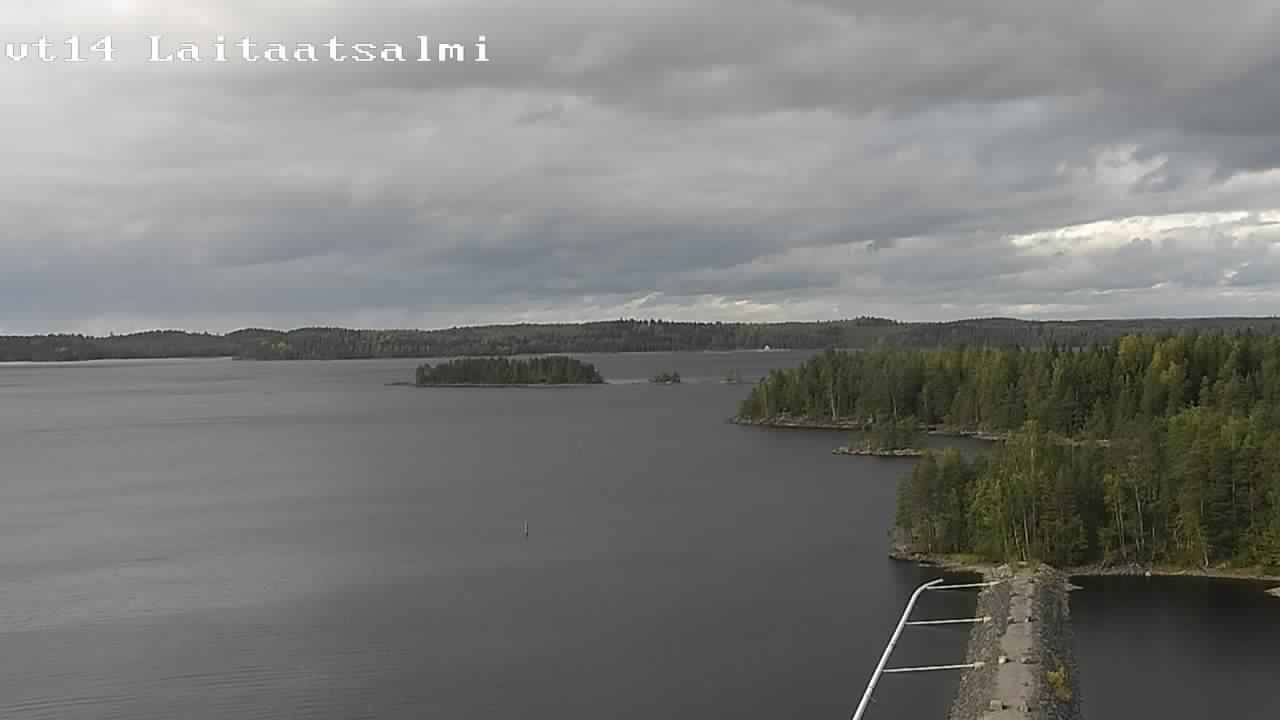 Weather Camera Image Road 14 Savonlinna, Laitaatsalmi, Savonlinna, Etelä-Savo