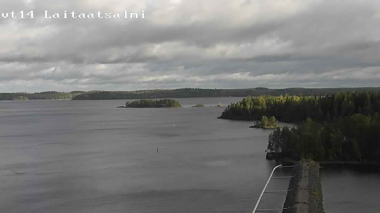 Weather Camera Image Road 14 Savonlinna, Laitaatsalmi, Savonlinna, Etelä-Savo