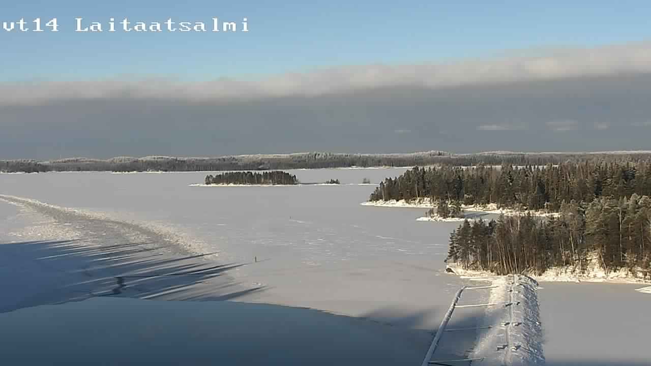 Weather Camera Image Road 14 Savonlinna, Laitaatsalmi, Savonlinna, Etelä-Savo