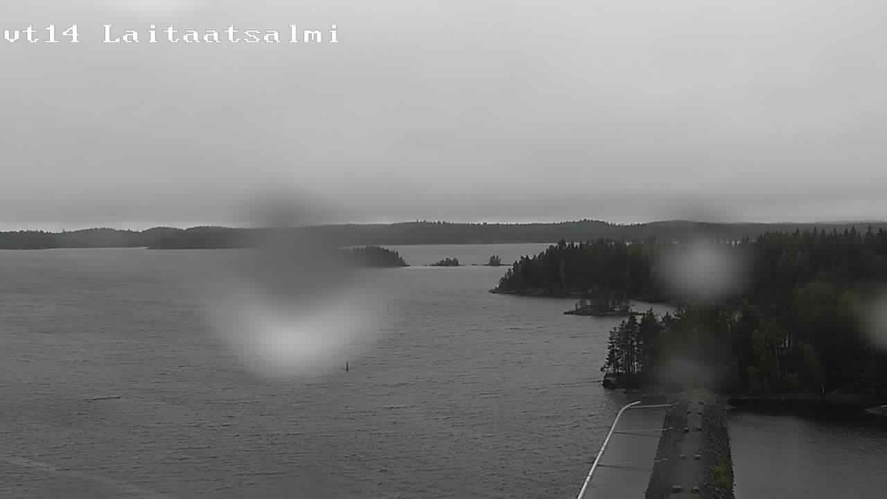 Weather Camera Image Road 14 Savonlinna, Laitaatsalmi, Savonlinna, Etelä-Savo