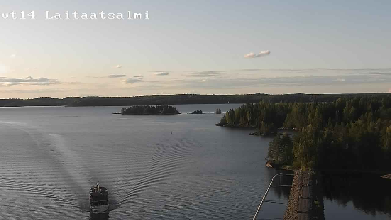 Weather Camera Image Road 14 Savonlinna, Laitaatsalmi, Savonlinna, Etelä-Savo