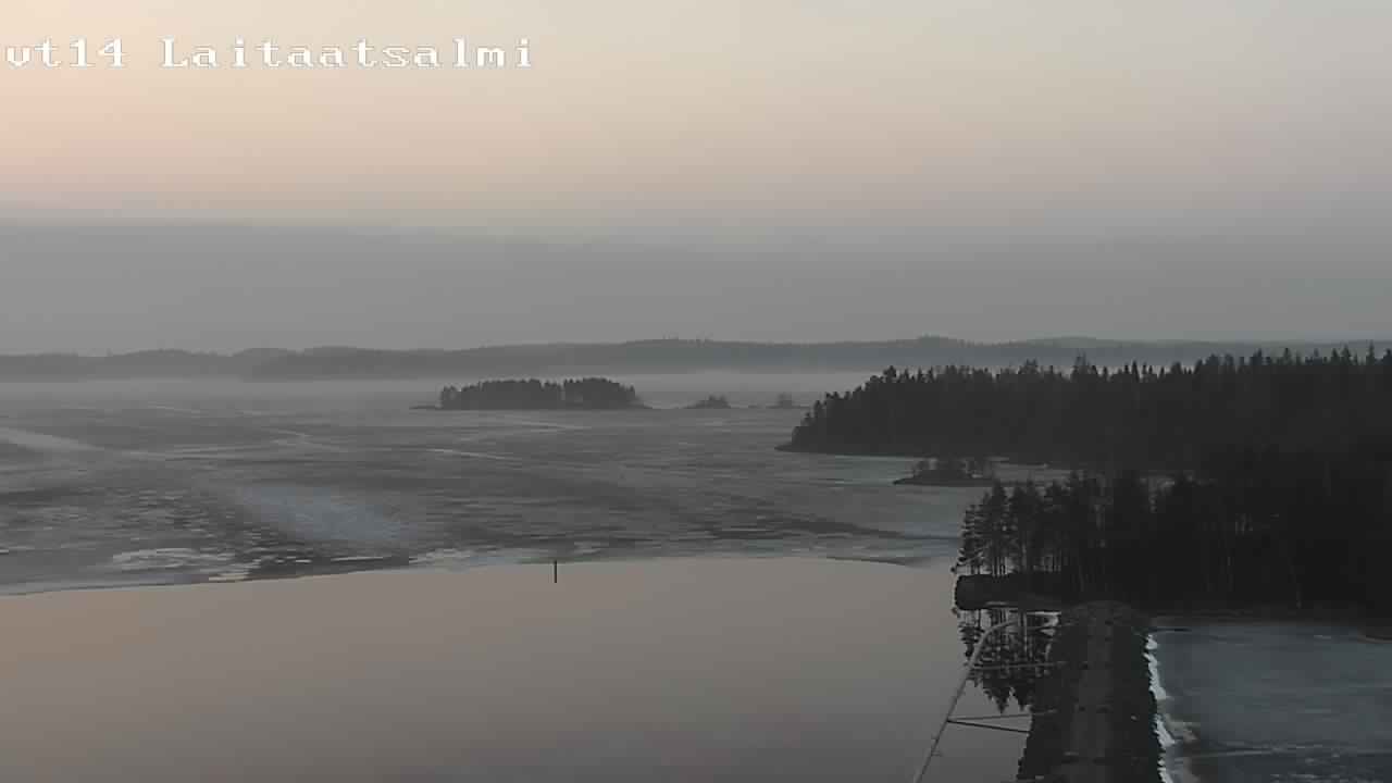 Weather Camera Image Road 14 Savonlinna, Laitaatsalmi, Savonlinna, Etelä-Savo