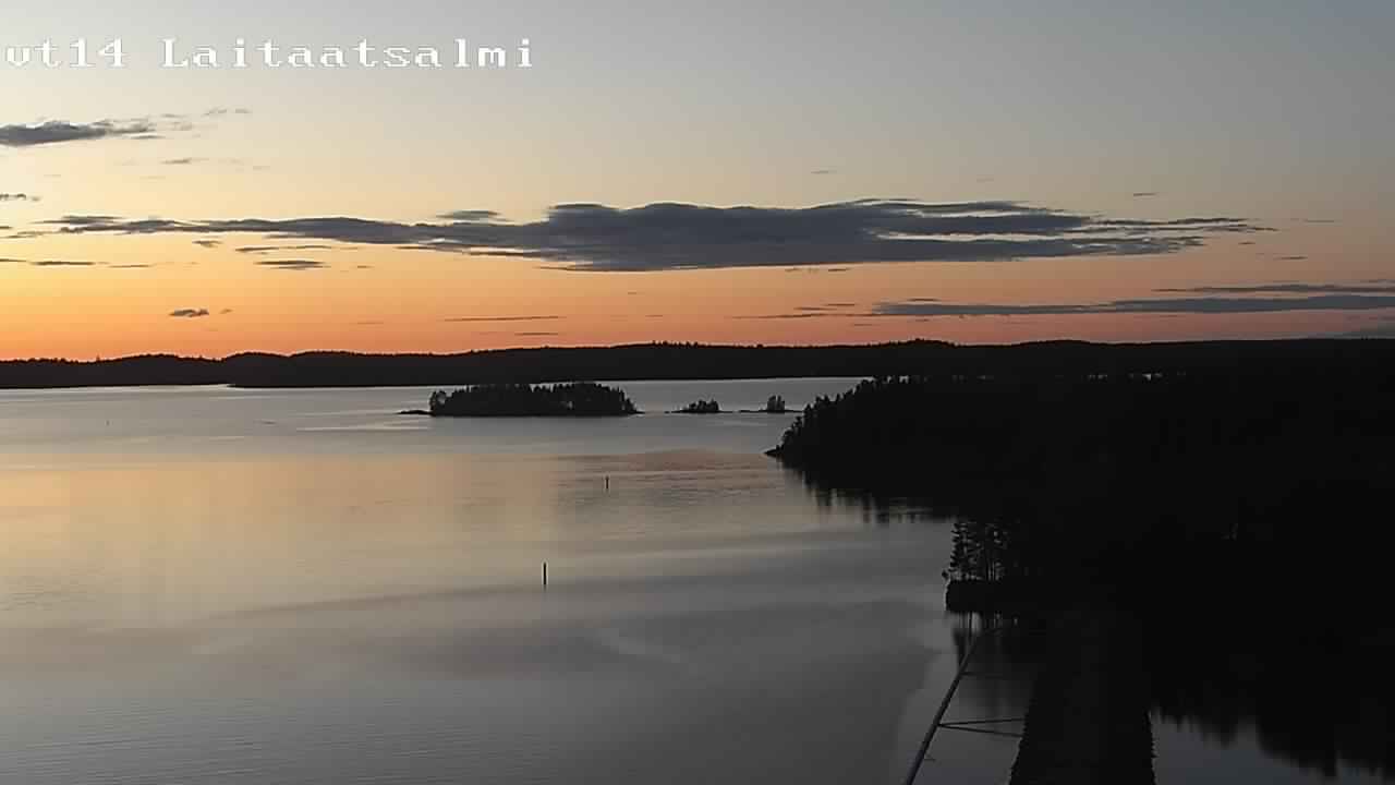 Weather Camera Image Road 14 Savonlinna, Laitaatsalmi, Savonlinna, Etelä-Savo
