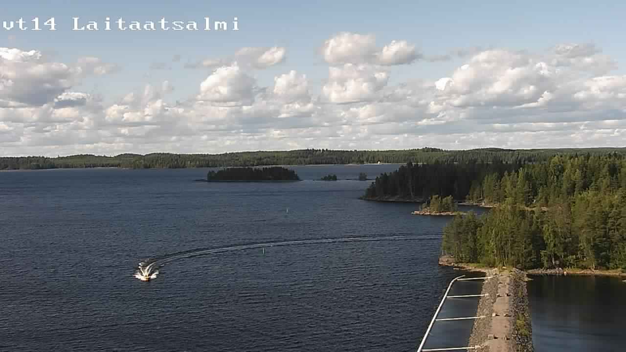 Weather Camera Image Road 14 Savonlinna, Laitaatsalmi, Savonlinna, Etelä-Savo