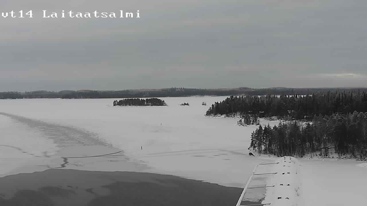 Weather Camera Image Väg 14 Nyslott, Laitaatsalmi, Savonlinna, Etelä-Savo