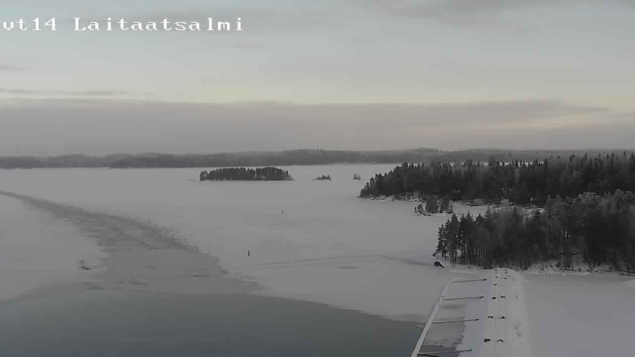 Weather Camera Image Road 14 Savonlinna, Laitaatsalmi, Savonlinna, Etelä-Savo