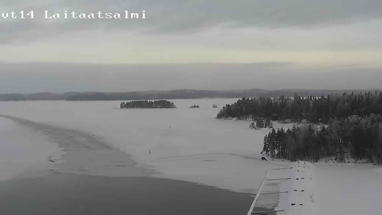 Weather Camera Image Road 14 Savonlinna, Laitaatsalmi, Savonlinna, Etelä-Savo
