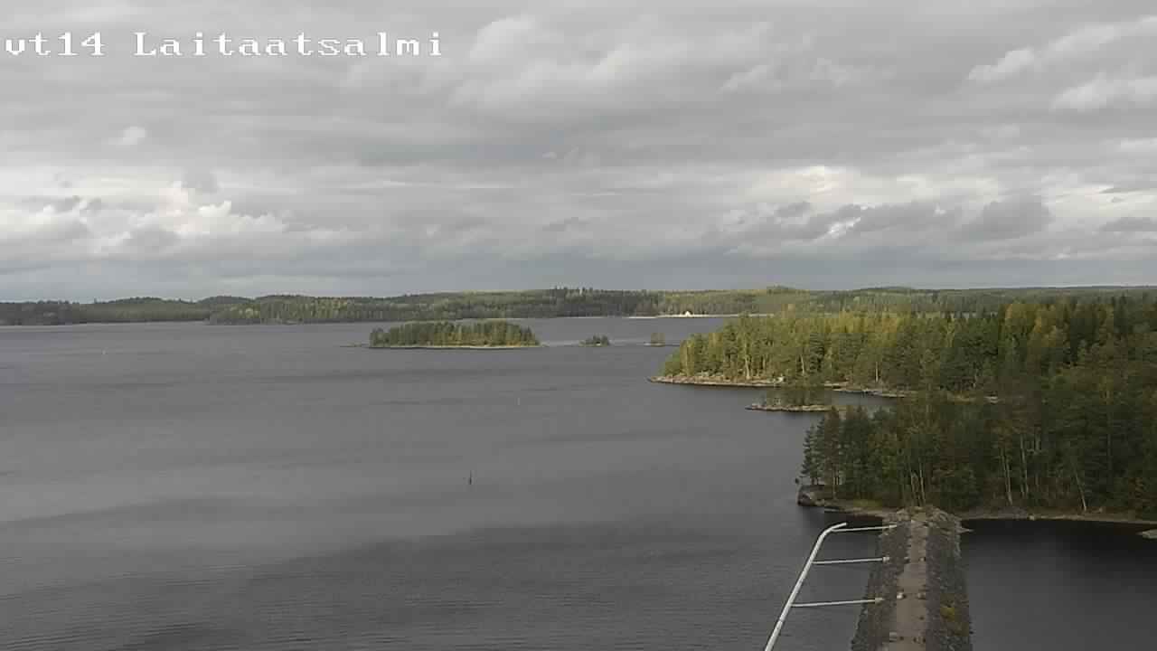 Weather Camera Image Road 14 Savonlinna, Laitaatsalmi, Savonlinna, Etelä-Savo