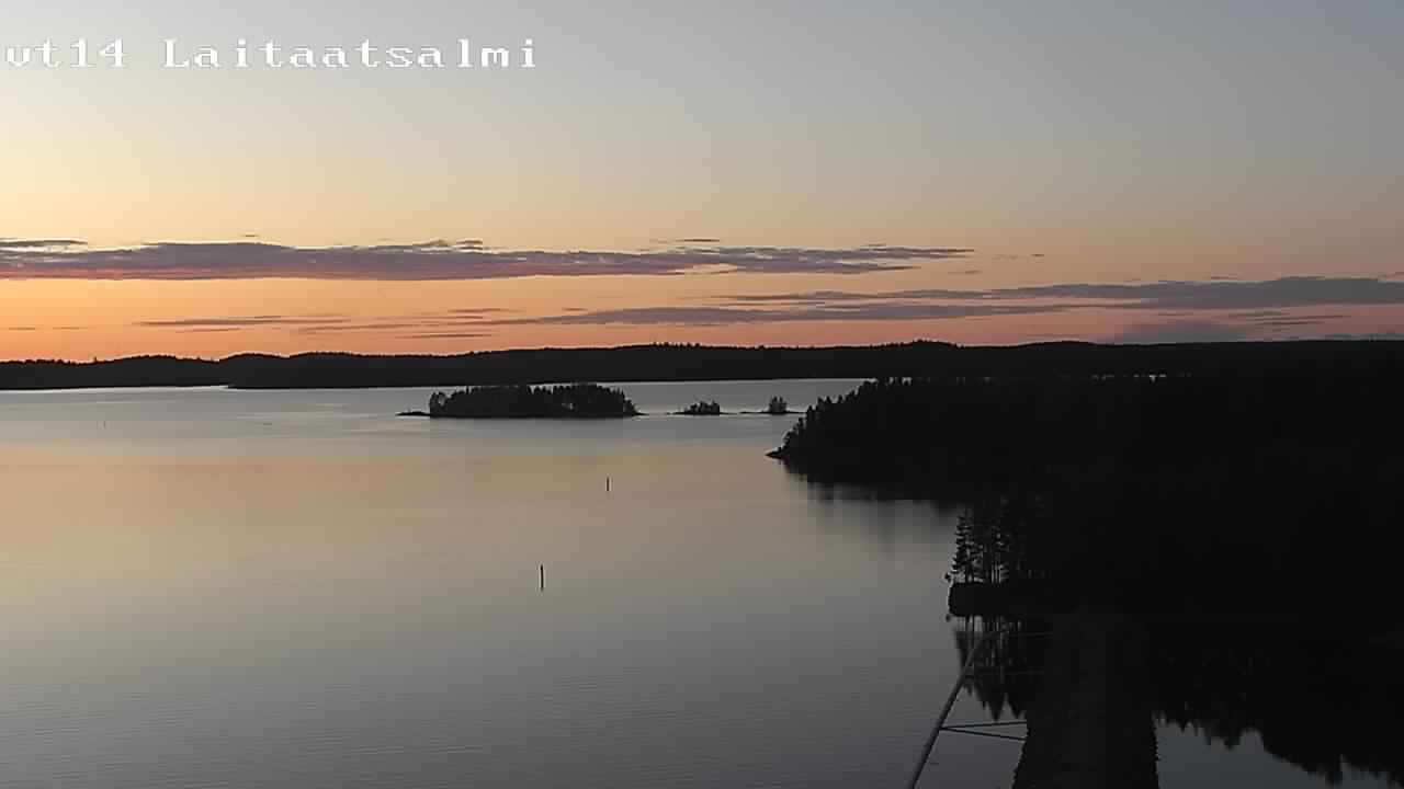 Weather Camera Image Road 14 Savonlinna, Laitaatsalmi, Savonlinna, Etelä-Savo