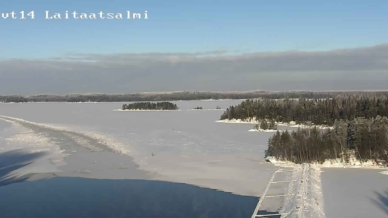 Weather Camera Image Road 14 Savonlinna, Laitaatsalmi, Savonlinna, Etelä-Savo