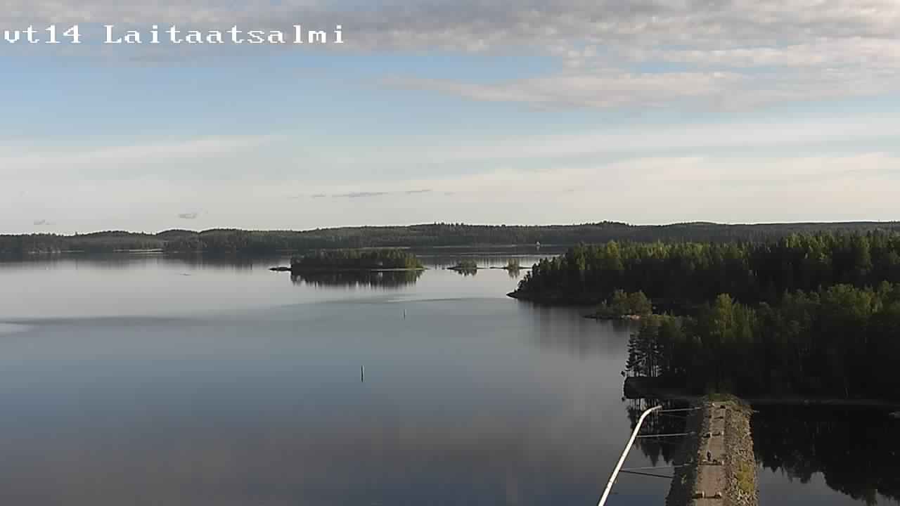 Weather Camera Image Road 14 Savonlinna, Laitaatsalmi, Savonlinna, Etelä-Savo