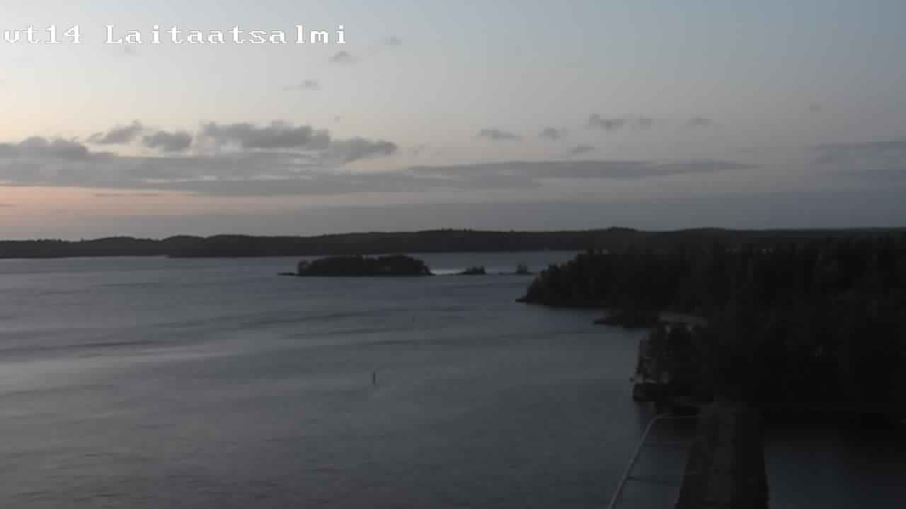 Weather Camera Image Road 14 Savonlinna, Laitaatsalmi, Savonlinna, Etelä-Savo