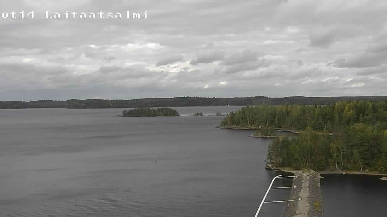 Weather Camera Image Road 14 Savonlinna, Laitaatsalmi, Savonlinna, Etelä-Savo