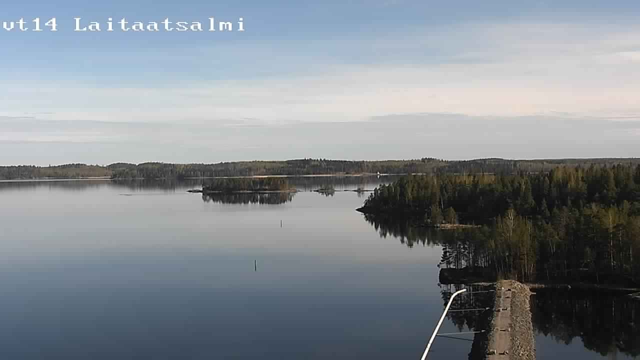Weather Camera Image Road 14 Savonlinna, Laitaatsalmi, Savonlinna, Etelä-Savo