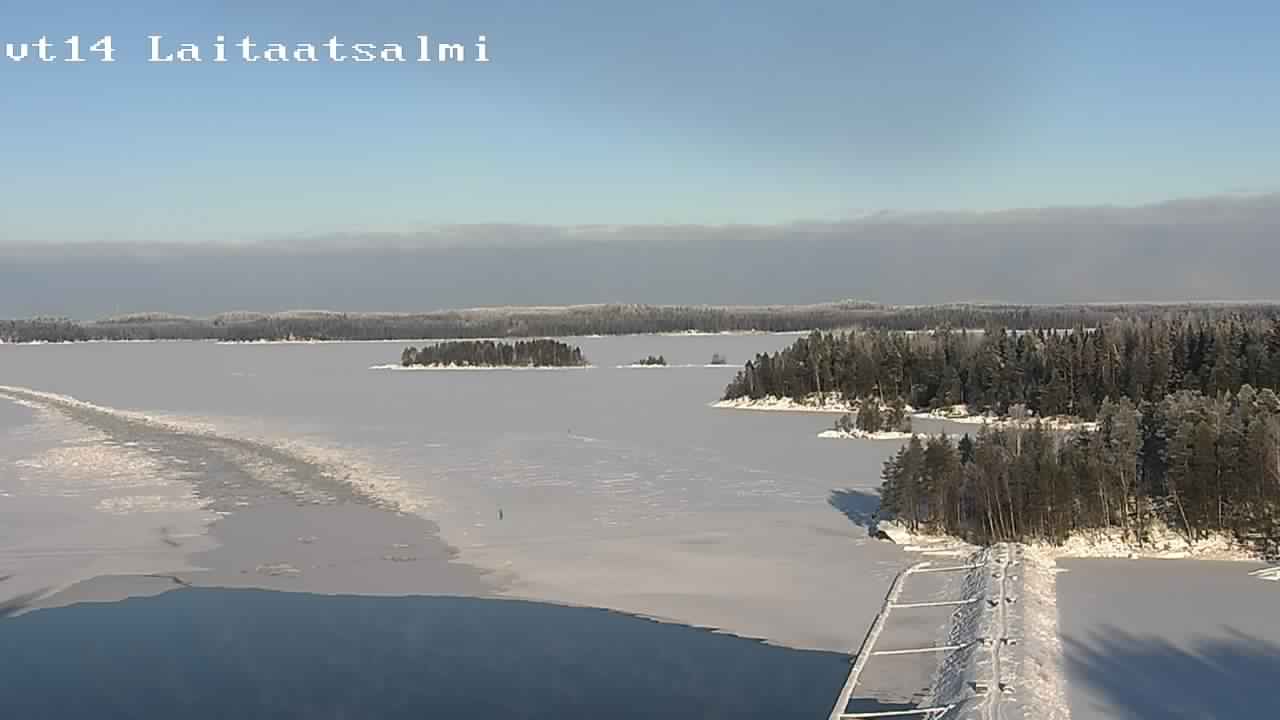 Weather Camera Image Road 14 Savonlinna, Laitaatsalmi, Savonlinna, Etelä-Savo