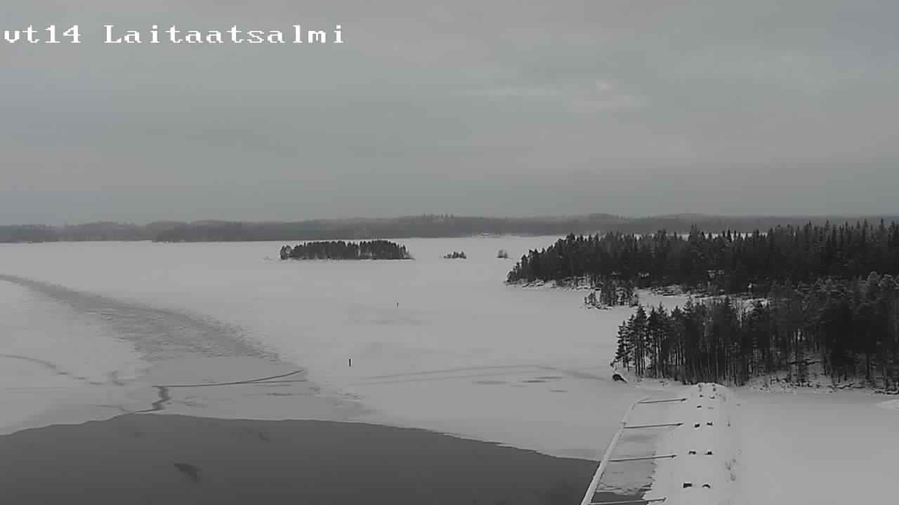 Weather Camera Image Väg 14 Nyslott, Laitaatsalmi, Savonlinna, Etelä-Savo