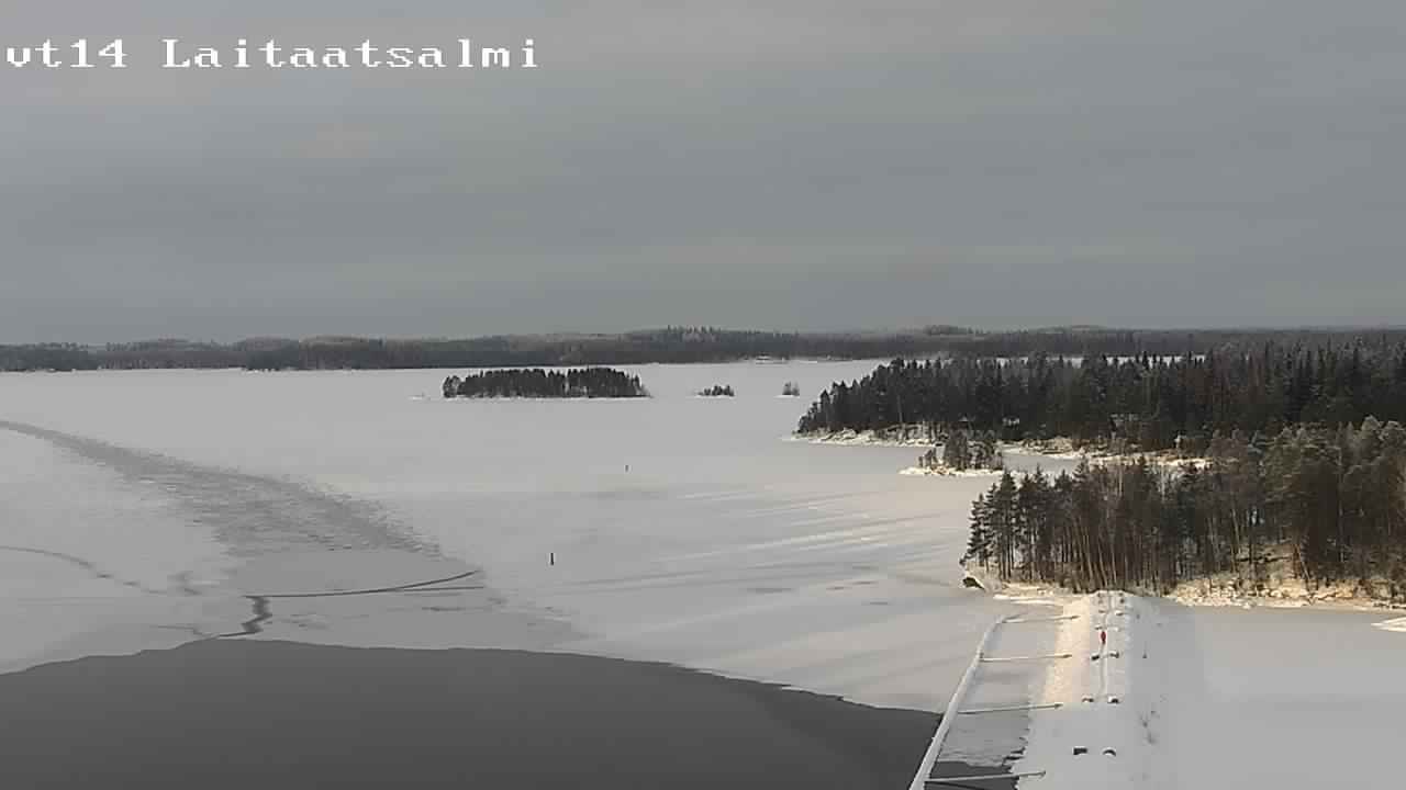 Weather Camera Image Väg 14 Nyslott, Laitaatsalmi, Savonlinna, Etelä-Savo
