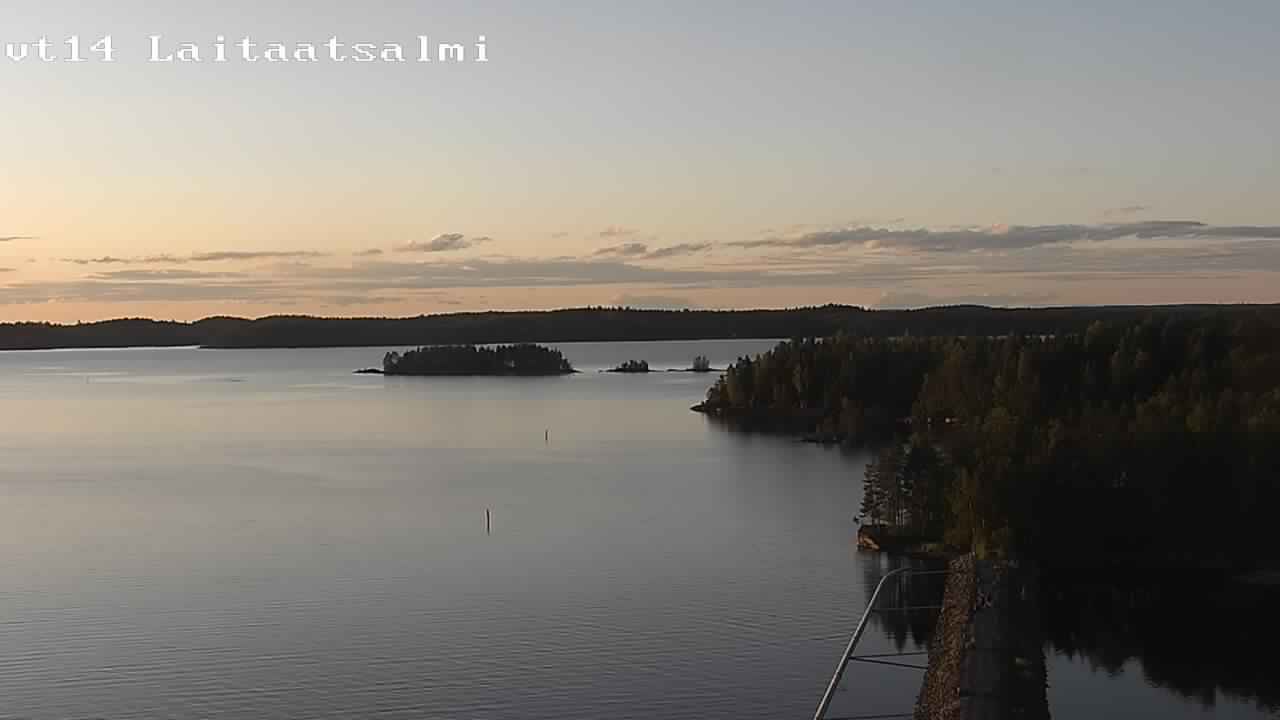 Weather Camera Image Road 14 Savonlinna, Laitaatsalmi, Savonlinna, Etelä-Savo