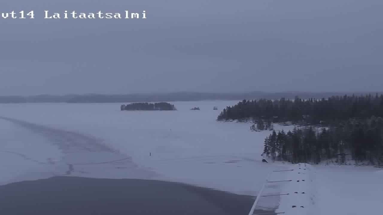 Weather Camera Image Väg 14 Nyslott, Laitaatsalmi, Savonlinna, Etelä-Savo