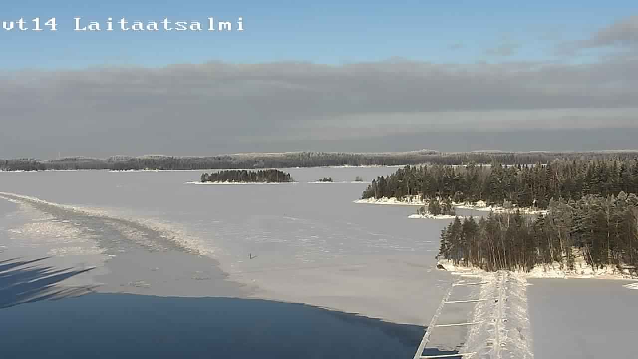 Weather Camera Image Road 14 Savonlinna, Laitaatsalmi, Savonlinna, Etelä-Savo