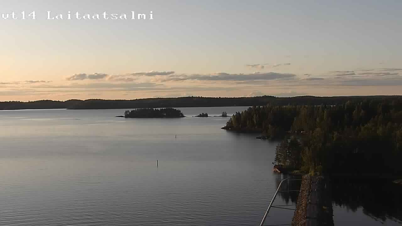 Weather Camera Image Road 14 Savonlinna, Laitaatsalmi, Savonlinna, Etelä-Savo