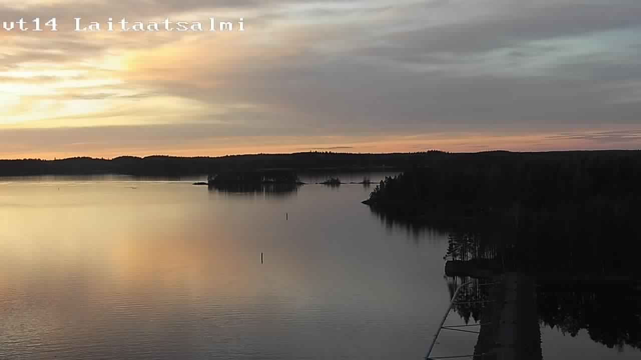 Weather Camera Image Väg 14 Nyslott, Laitaatsalmi, Savonlinna, Etelä-Savo