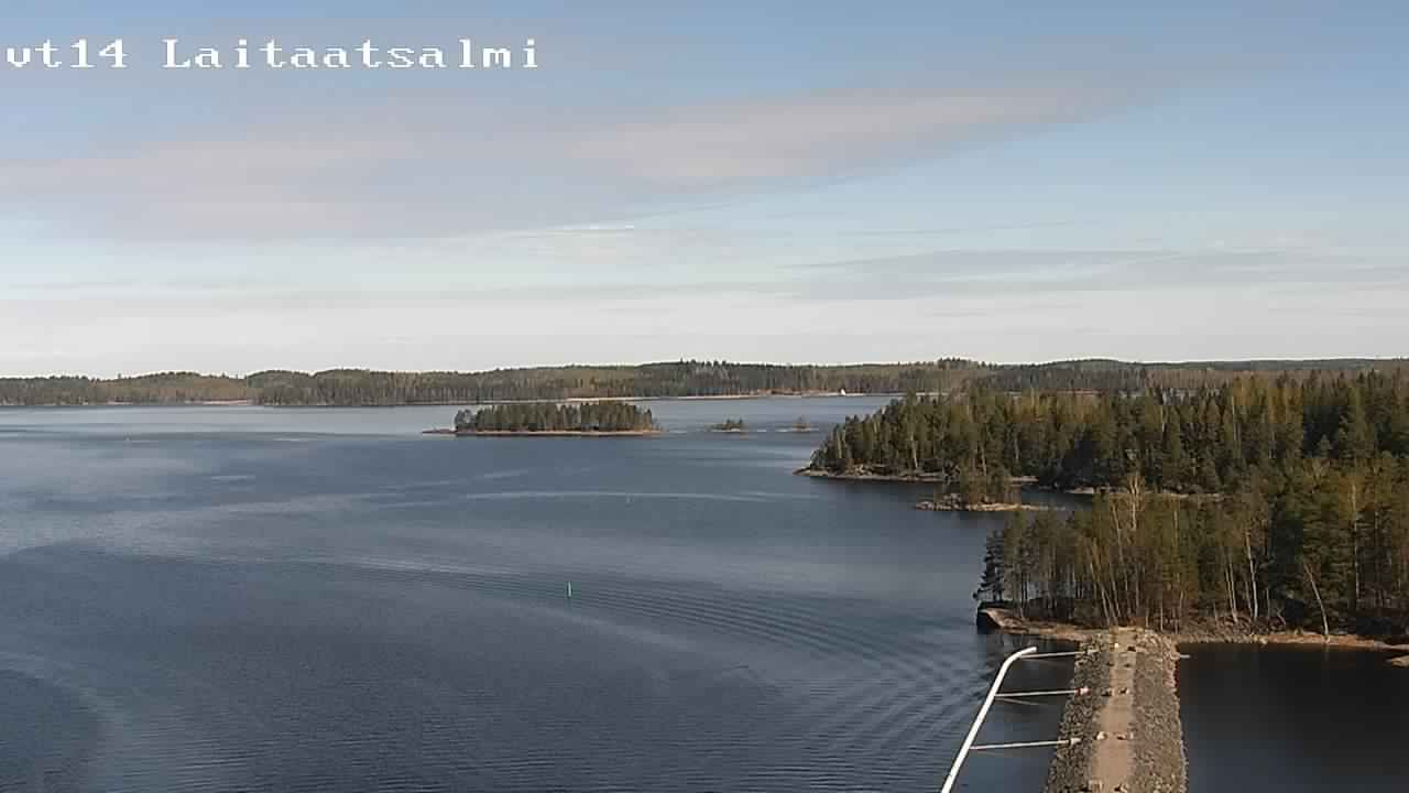 Weather Camera Image Road 14 Savonlinna, Laitaatsalmi, Savonlinna, Etelä-Savo