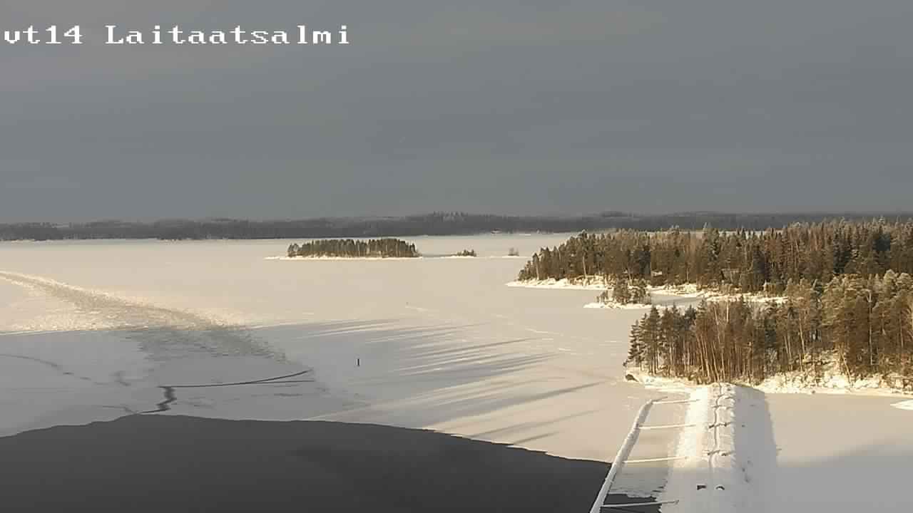 Weather Camera Image Väg 14 Nyslott, Laitaatsalmi, Savonlinna, Etelä-Savo