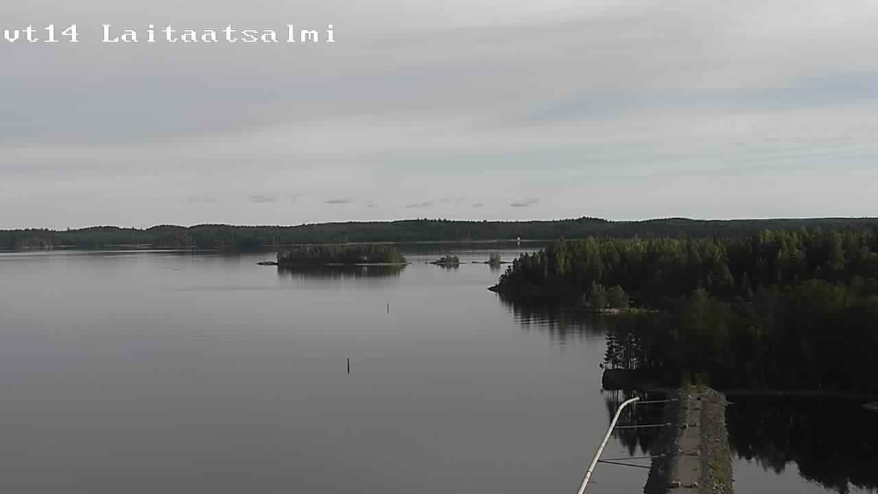 Weather Camera Image Road 14 Savonlinna, Laitaatsalmi, Savonlinna, Etelä-Savo