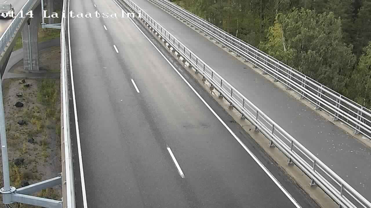 Weather Camera Image Road 14 Savonlinna, Laitaatsalmi, Savonlinna, Etelä-Savo