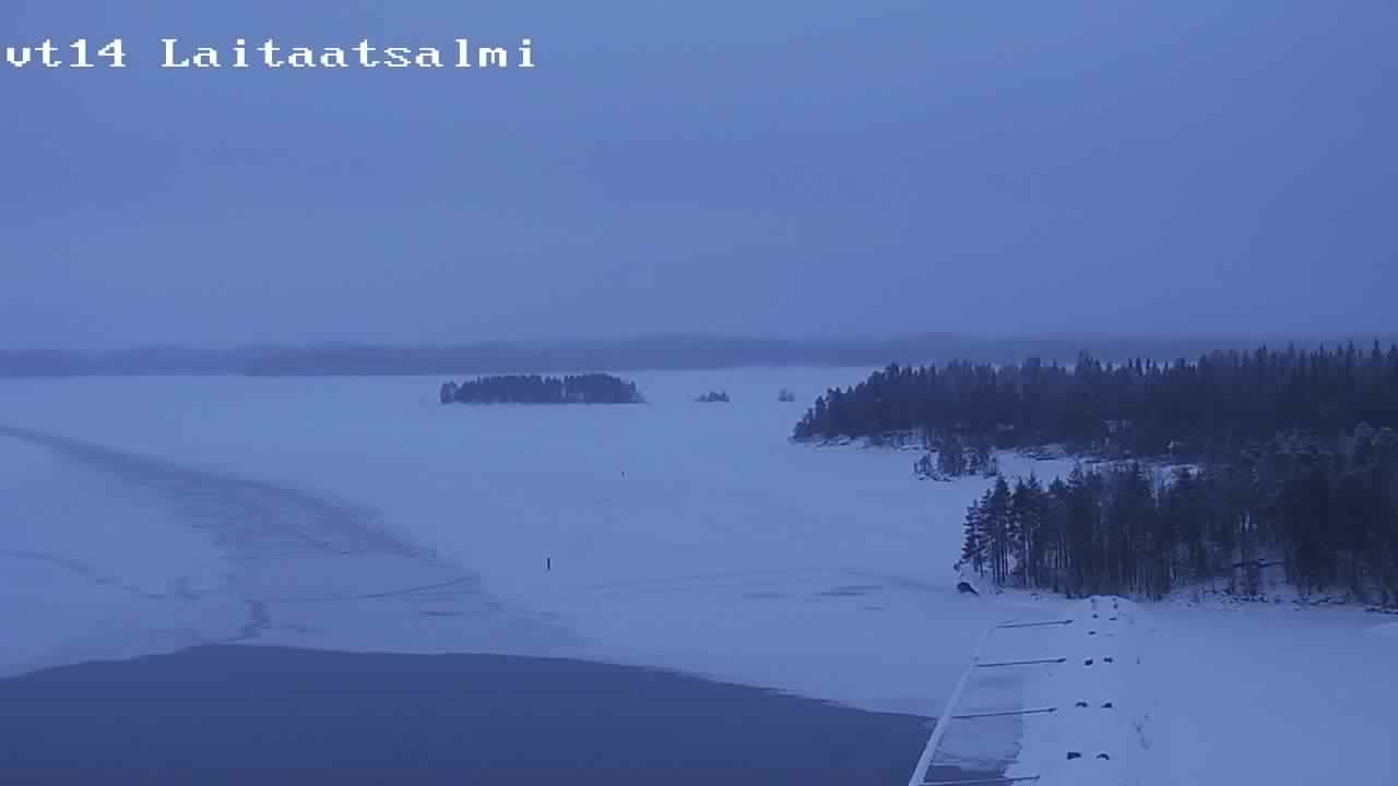 Weather Camera Image Väg 14 Nyslott, Laitaatsalmi, Savonlinna, Etelä-Savo