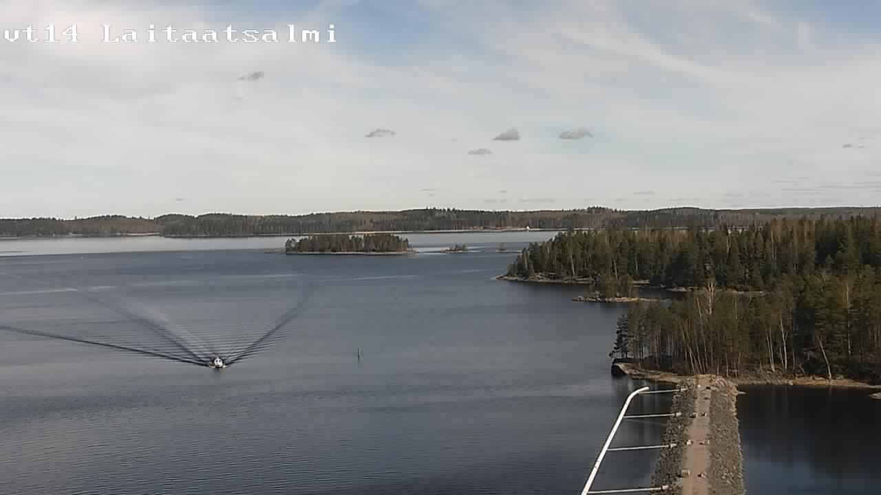 Weather Camera Image Väg 14 Nyslott, Laitaatsalmi, Savonlinna, Etelä-Savo